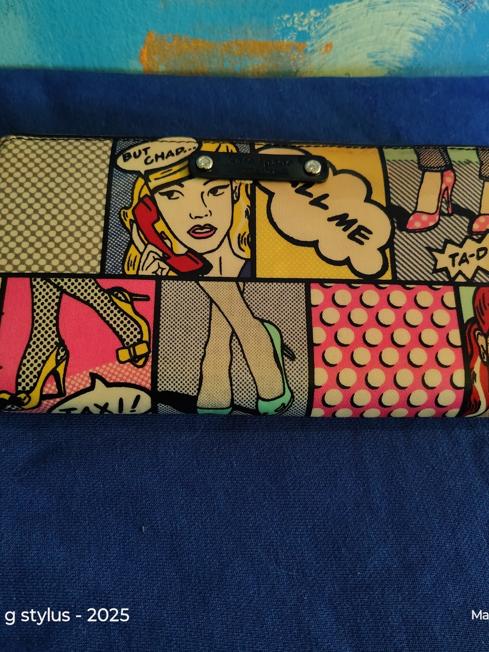 😮🔥🔥 KATE SPADE- "Rare" VintagePop Art Comic Strip Wallet